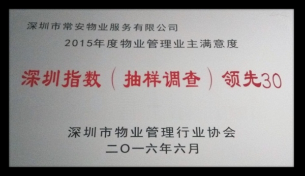 深圳指數(shù)（抽樣調查）領先30